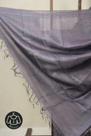 Grey Tussar Silk Saree - SRGTSS1821
