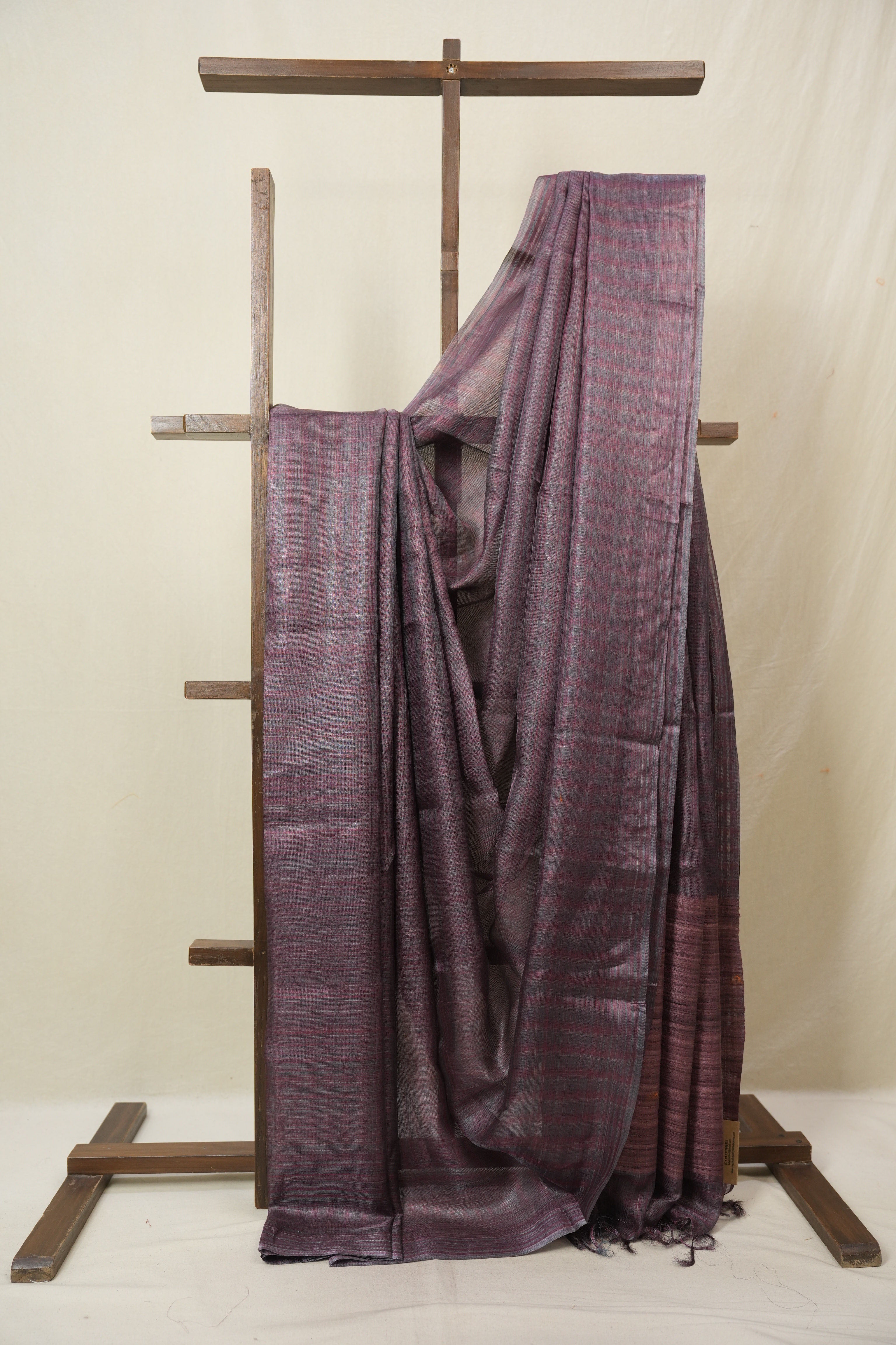 Purple Tussar Silk Saree - SRPTSS1828