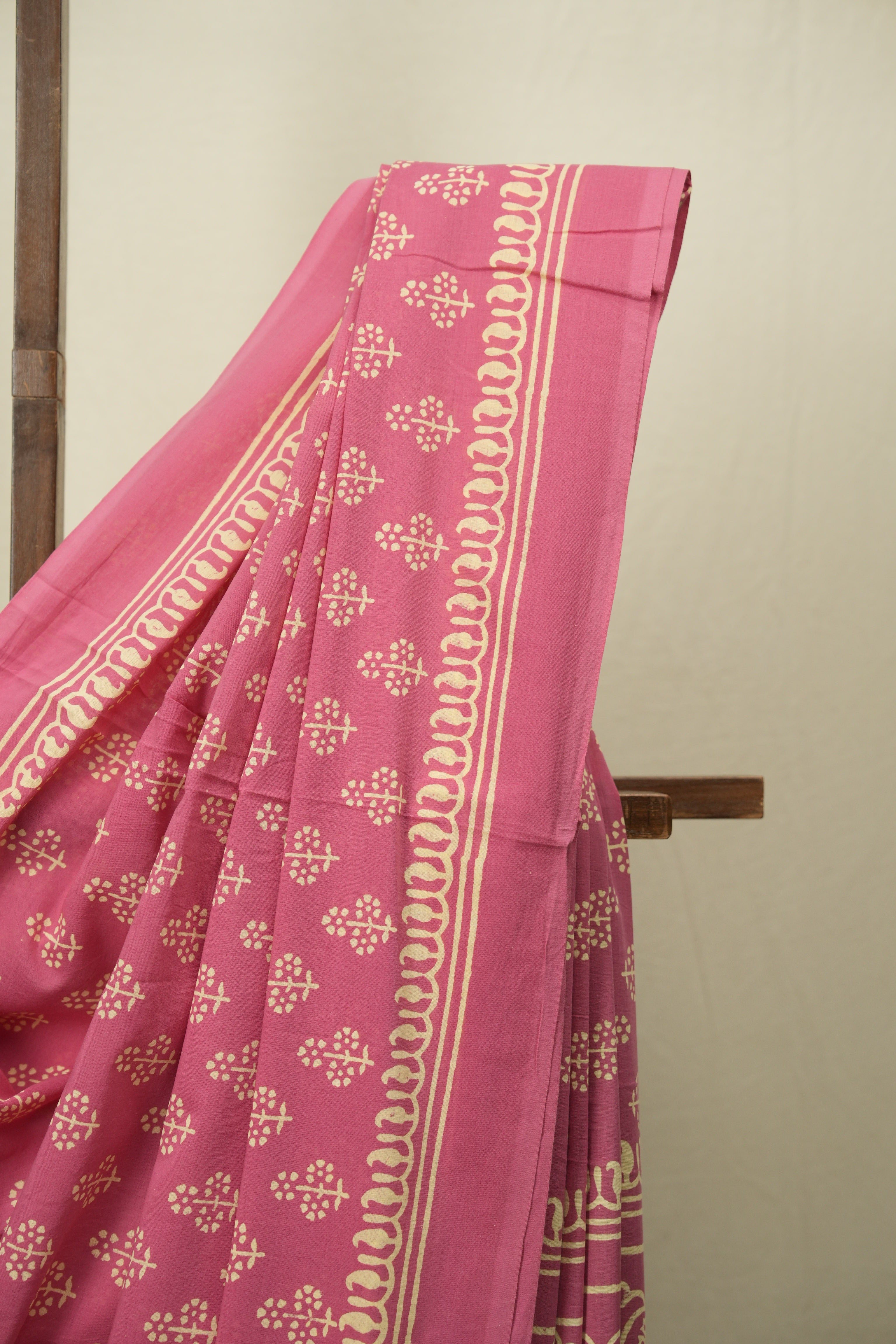 Pink HBP Cotton Saree - SRPCS3554