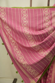 Pink HBP Cotton Saree - SRPCS3554