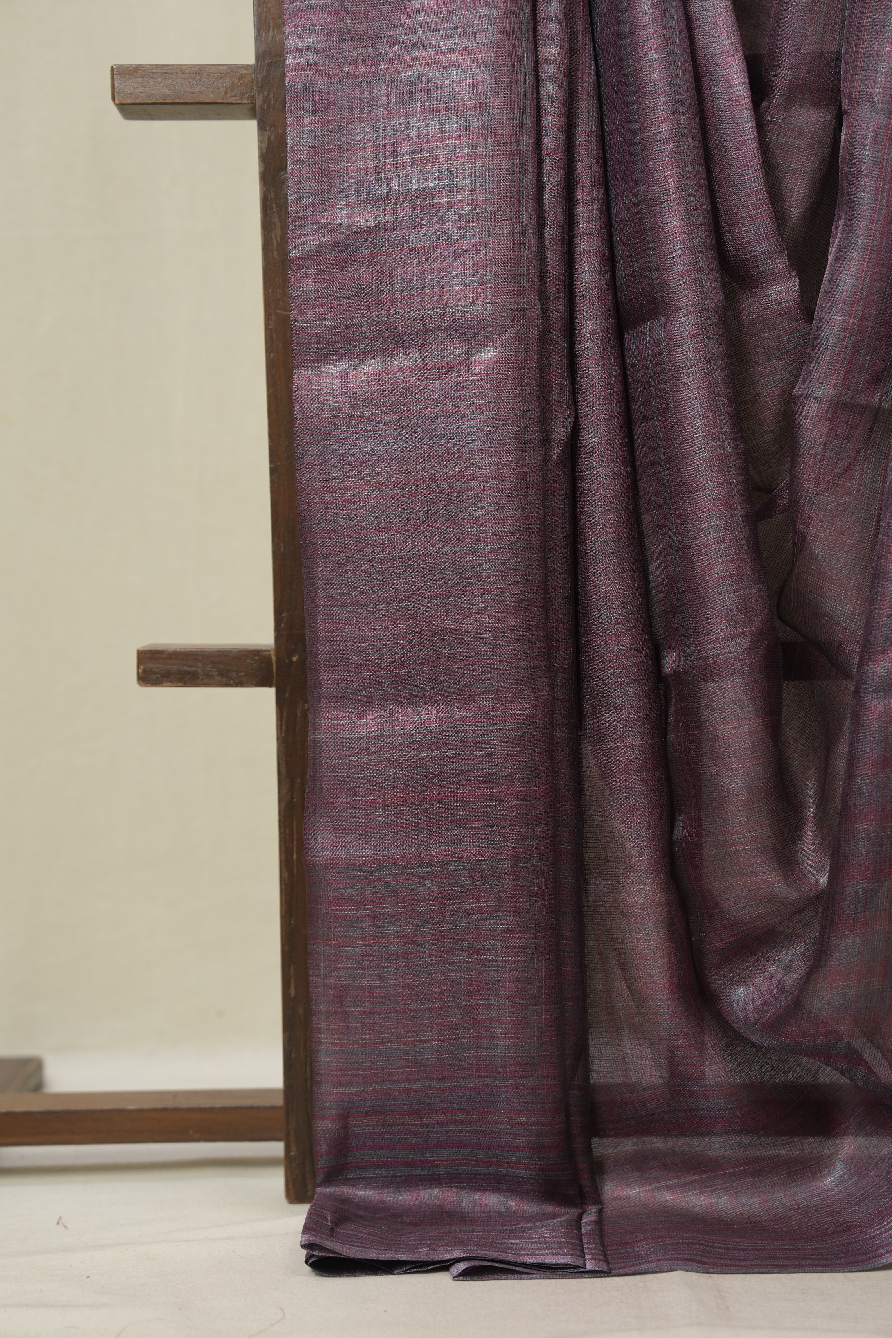 Purple Tussar Silk Saree - SRPTSS1828
