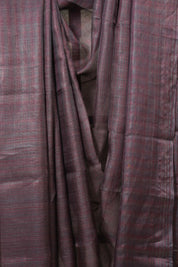 Purple Tussar Silk Saree - SRPTSS1828