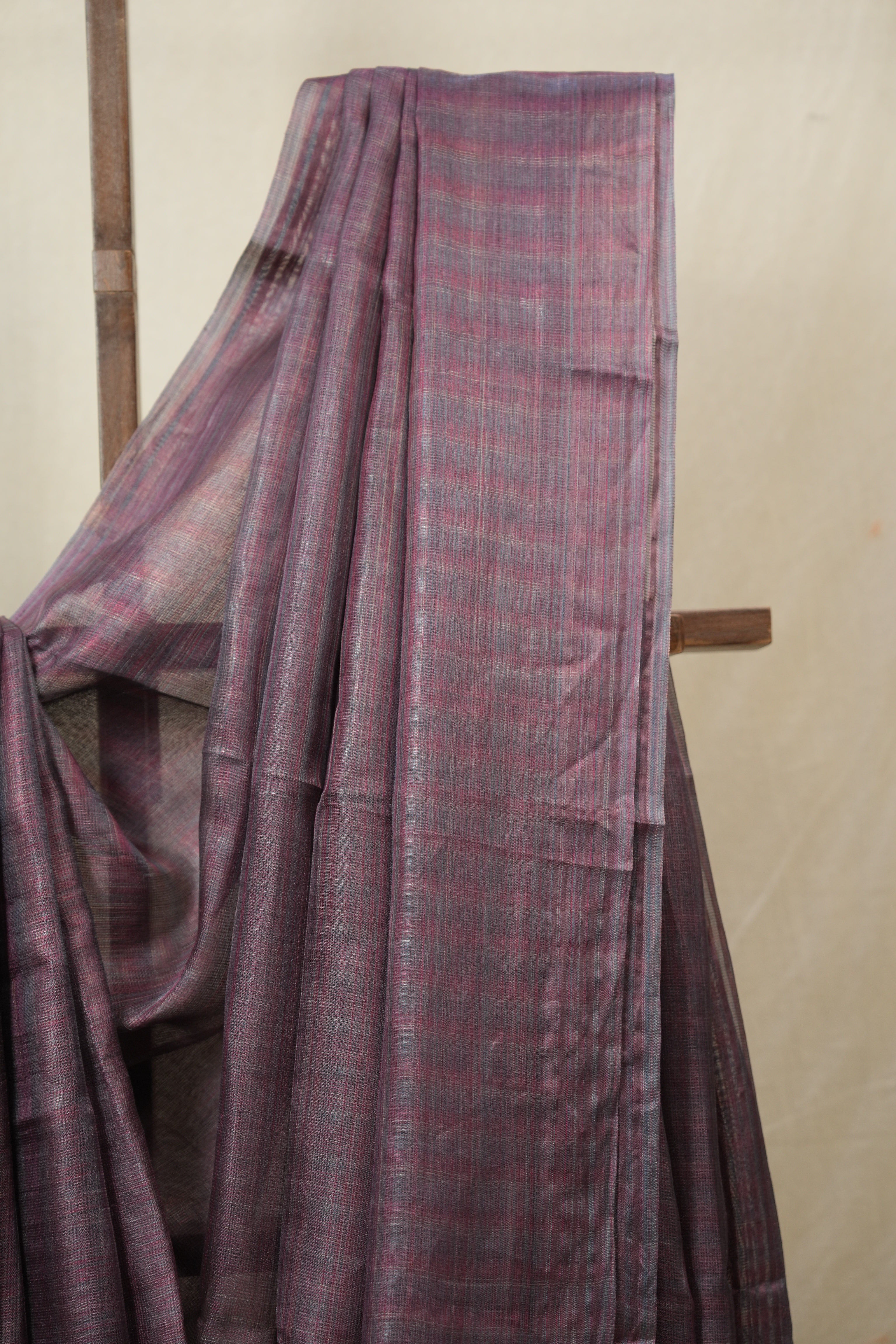 Purple Tussar Silk Saree - SRPTSS1828