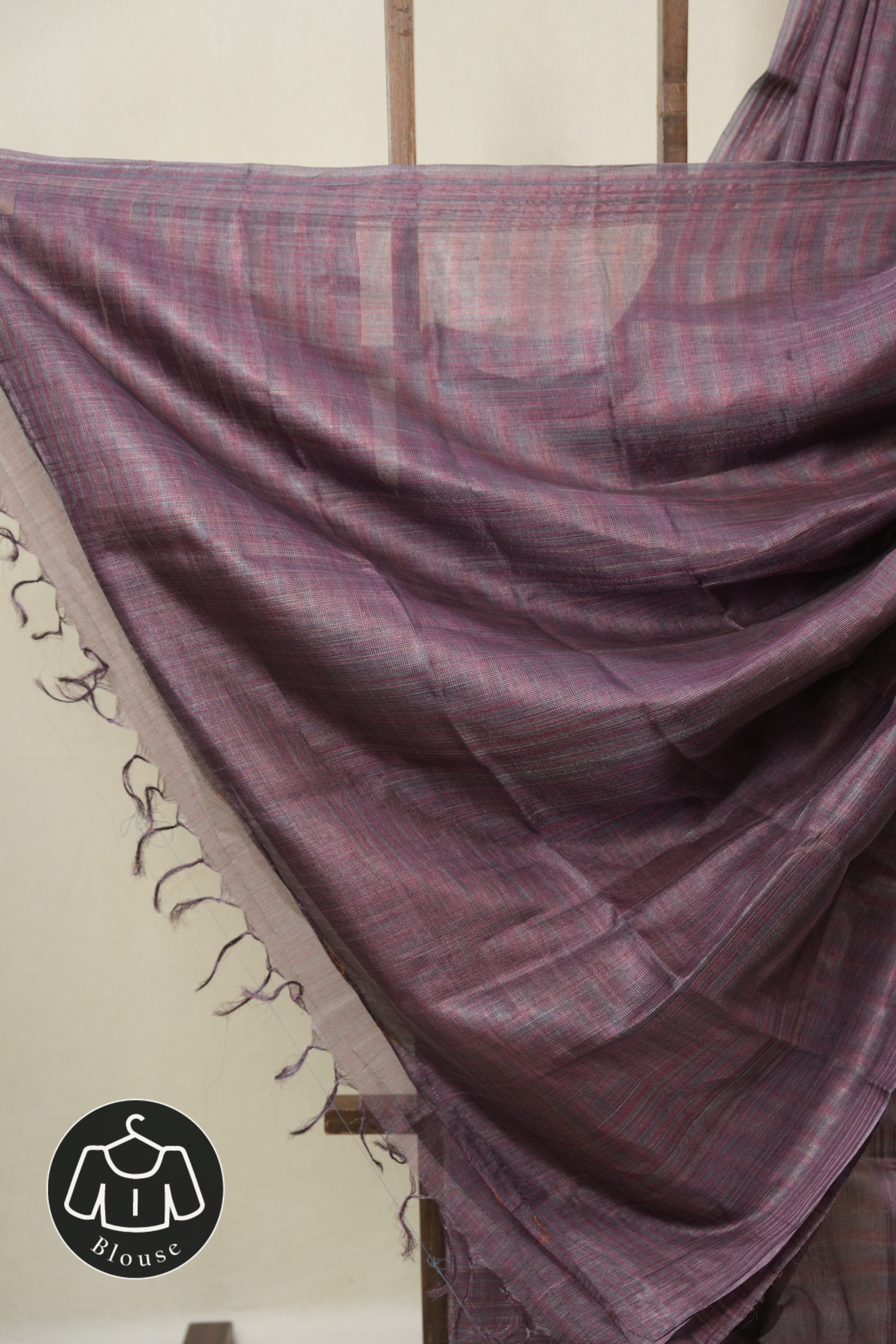 Purple Tussar Silk Saree - SRPTSS1828