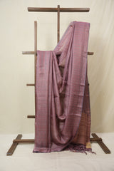 Light Pink Tussar Silk Saree - SRLPTSS1825