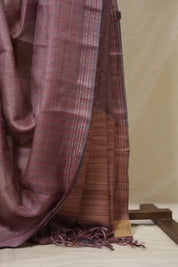 Light Pink Tussar Silk Saree - SRLPTSS1825