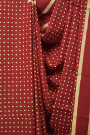 Red HBP Cotton Saree - SRRCS3559