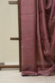 Pink Tussar Silk Saree - SRPTSS1827