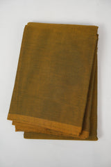 Olive Green Kanchi Cotton Saree - SROGKCS1330