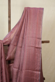 Pink Tussar Silk Saree - SRPTSS1827
