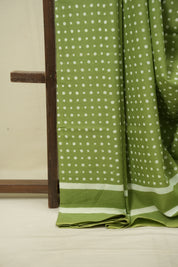 Green HBP Cotton Saree - SRGCS3560