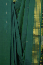 Two Tone Green Cotton Paithani Saree - SRTTGCPS698