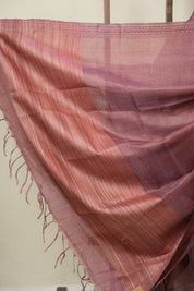 Pink Tussar Silk Saree - SRPTSS1827