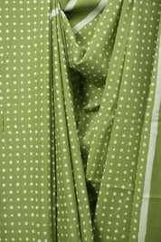 Green HBP Cotton Saree - SRGCS3560