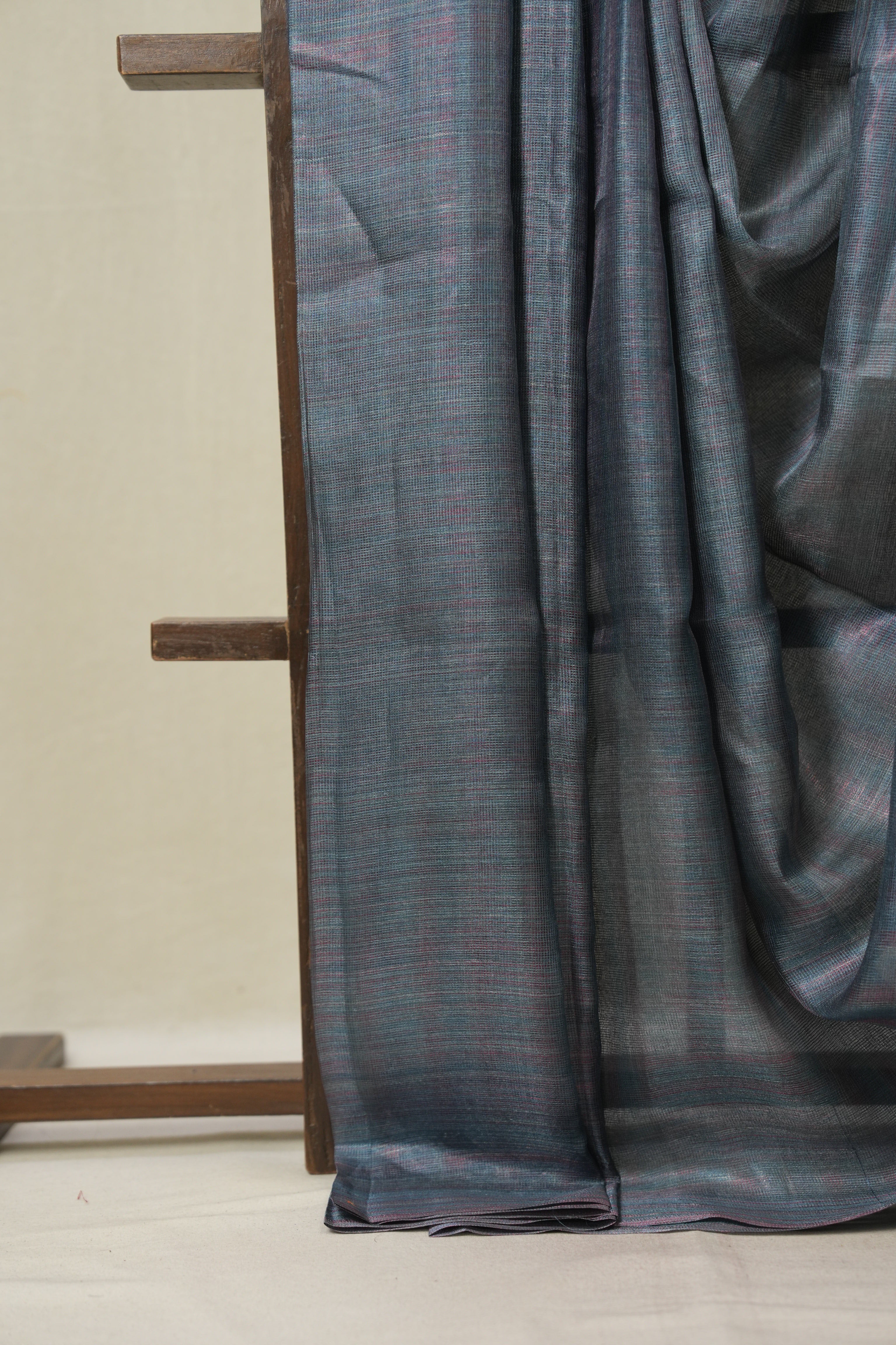 Blue Tussar Silk Saree - SRBTSS1832