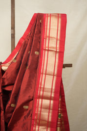 Maroon Silk Paithani Saree - SRMSPS710