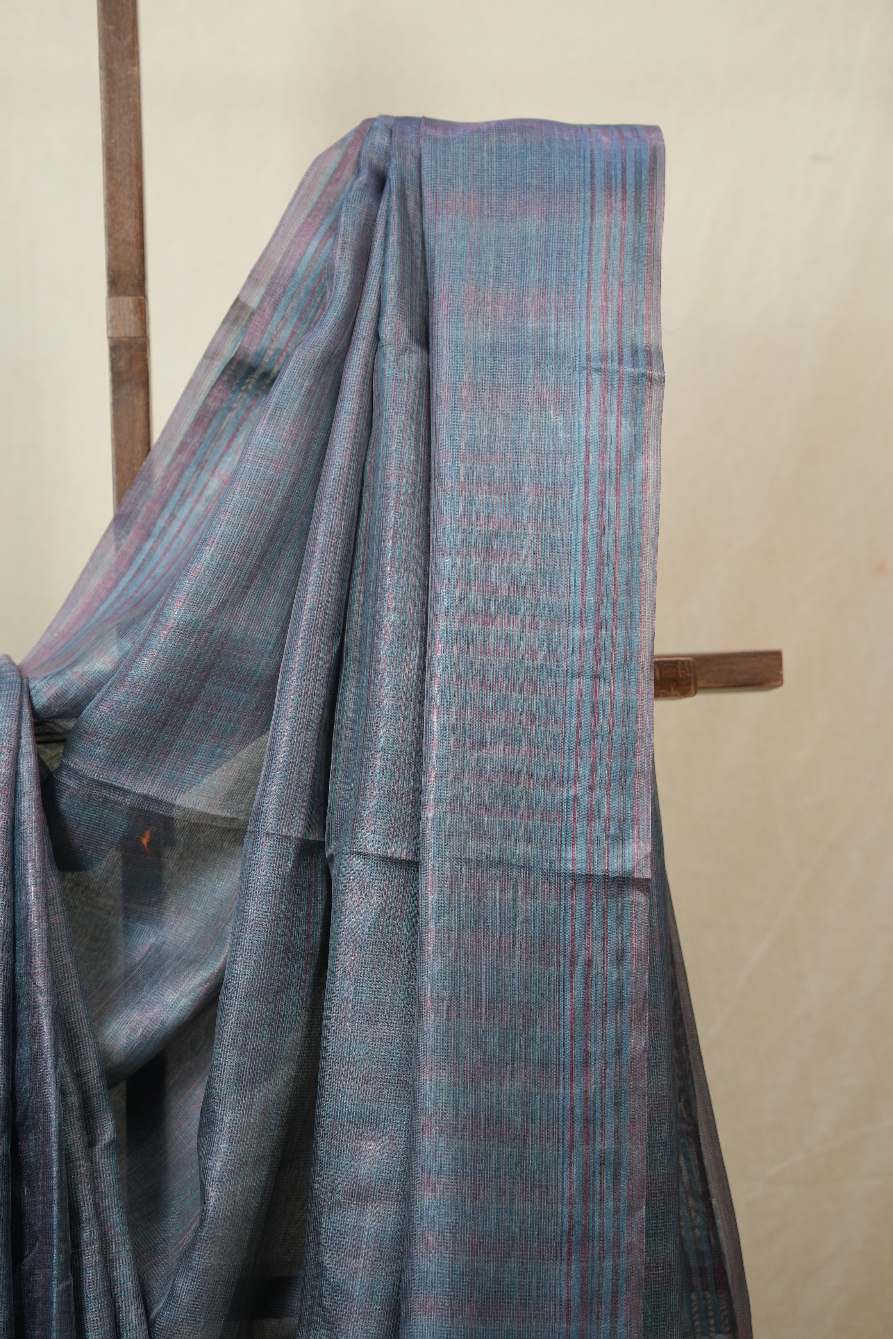 Blue Tussar Silk Saree - SRBTSS1832