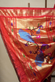 Maroon Silk Paithani Saree - SRMSPS710