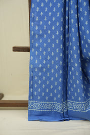Blue HBP Cotton Saree - SRBCS3561