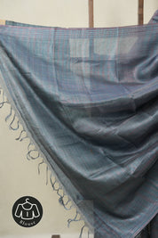 Blue Tussar Silk Saree - SRBTSS1832