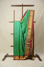 Green Silk Paithani Saree - SRGSPS709