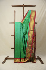 Green Silk Paithani Saree - SRGSPS709