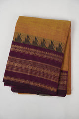 Orange Kanchi Cotton Saree - SROKCS1314