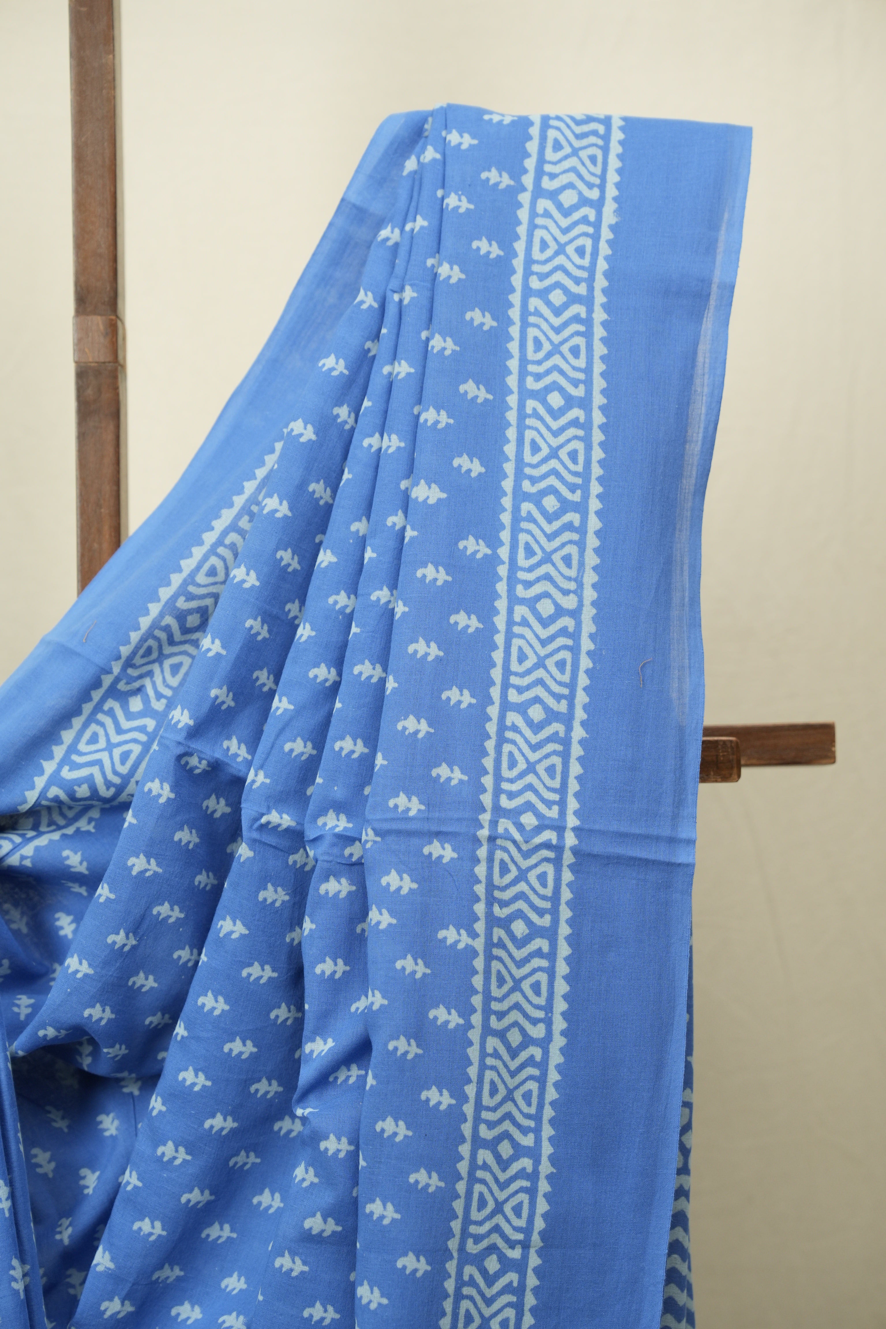 Blue HBP Cotton Saree - SRBCS3561