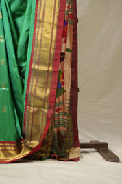 Green Silk Paithani Saree - SRGSPS709
