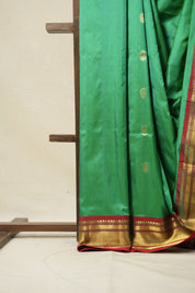 Green Silk Paithani Saree - SRGSPS709