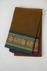 Khaki Kanchi Cotton Saree - SRKKCS1290