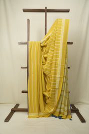 Yellow HBP Cotton Saree - SRYCS3562