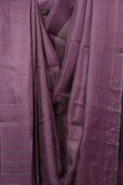 Purple Tussar Silk Saree - SRPTSS1833