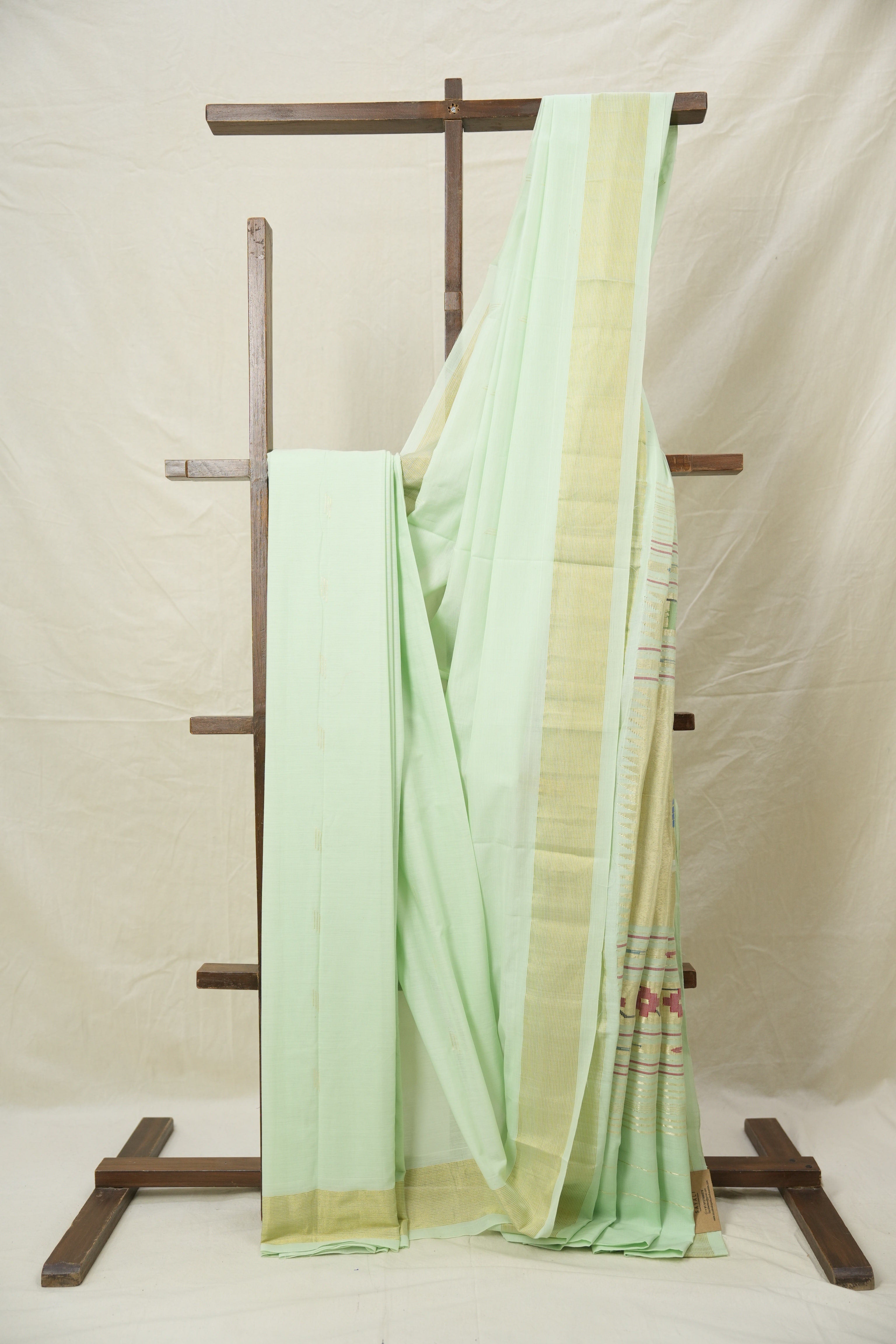 Mint Green Paithani Saree - SRMGCPS705