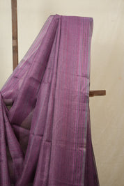 Purple Tussar Silk Saree - SRPTSS1833