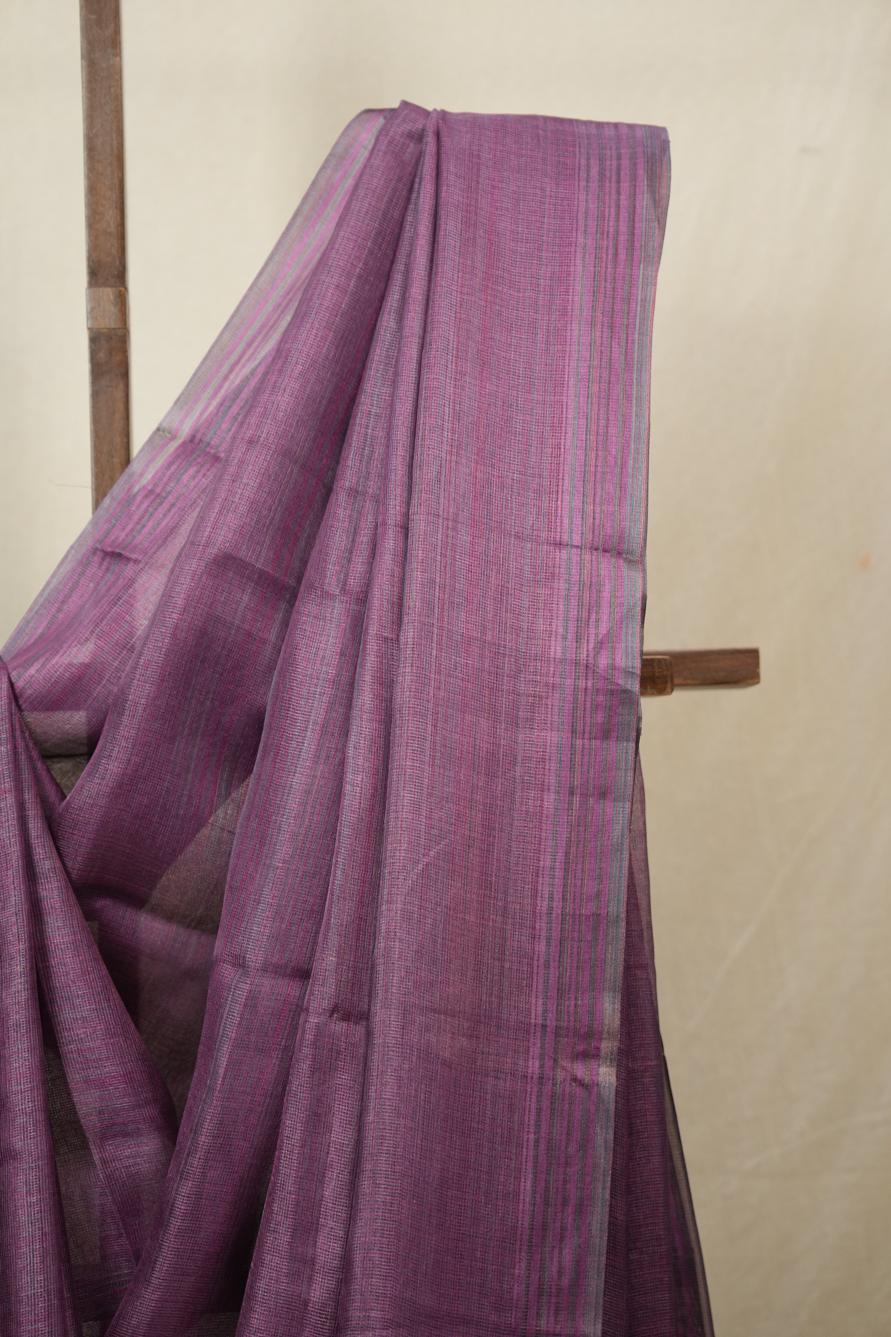 Purple Tussar Silk Saree - SRPTSS1833