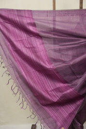 Purple Tussar Silk Saree - SRPTSS1833