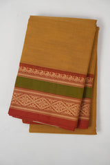 Orange Gold Kanchi Cotton Saree - SROGKCS1292