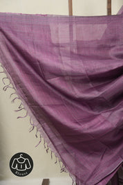 Purple Tussar Silk Saree - SRPTSS1833