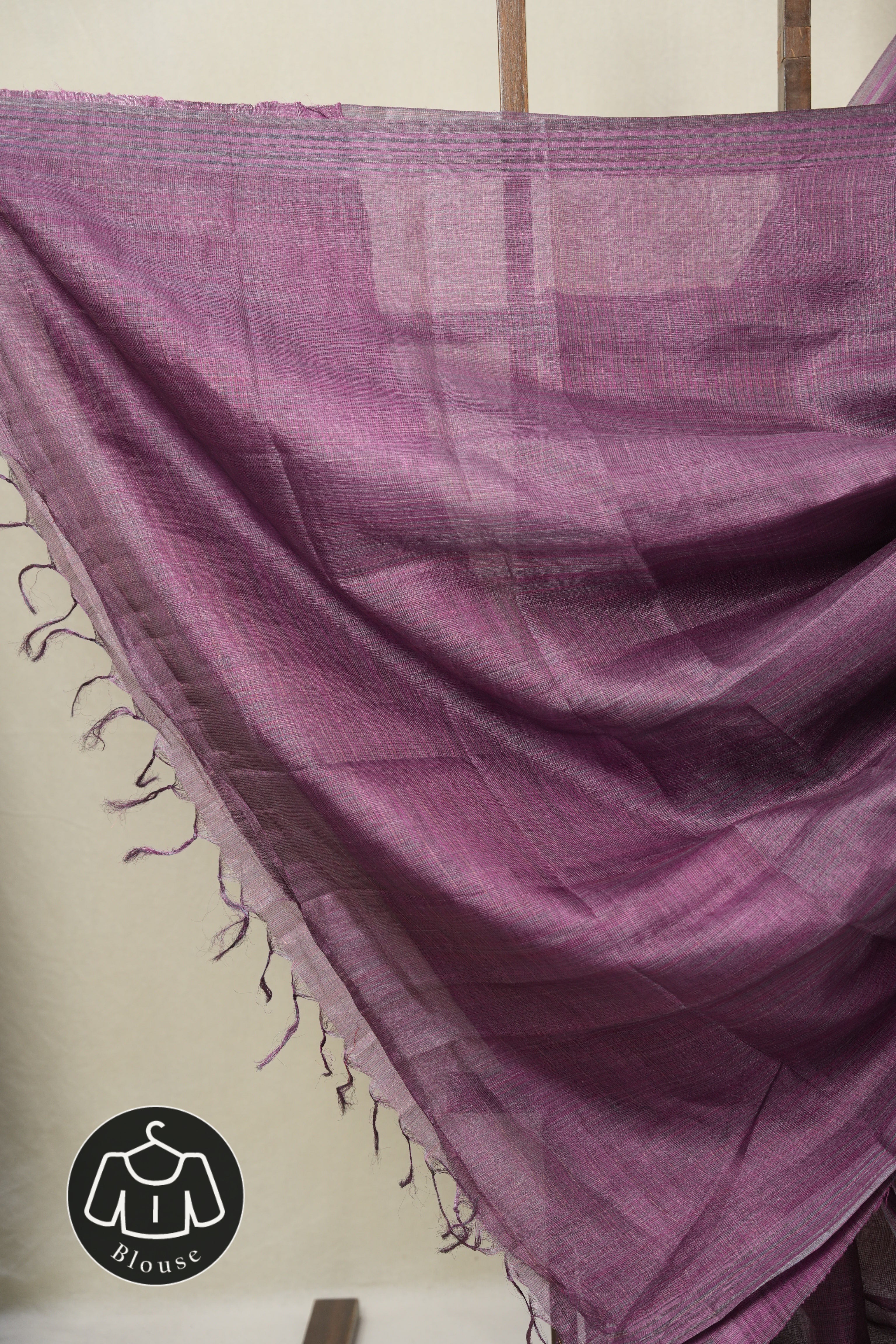 Purple Tussar Silk Saree - SRPTSS1833
