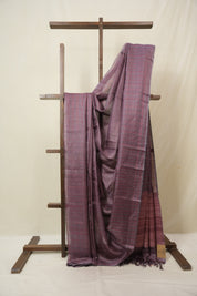 Pink Tussar Silk Saree - SRPTSS1824