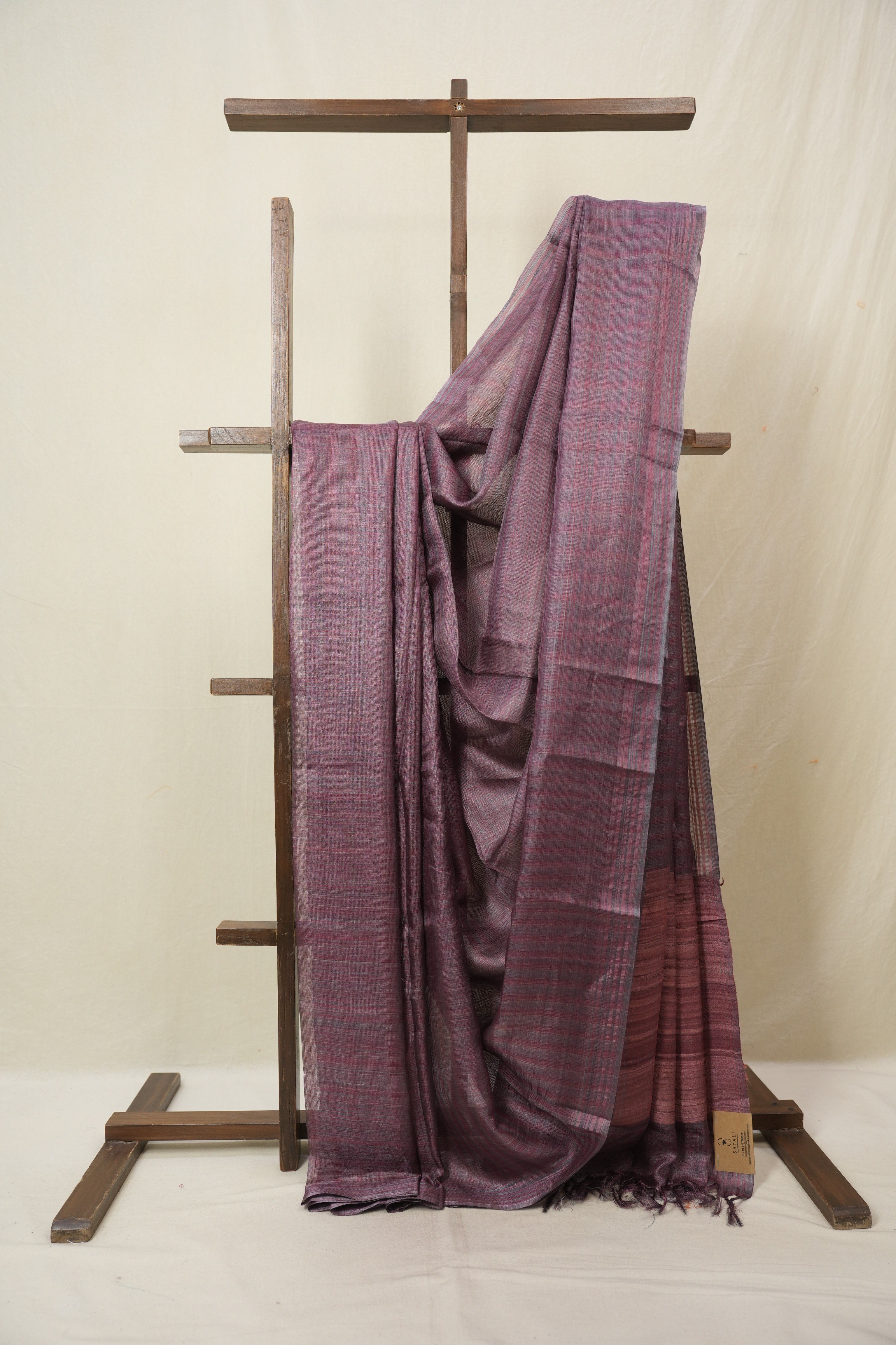 Pink Tussar Silk Saree - SRPTSS1824