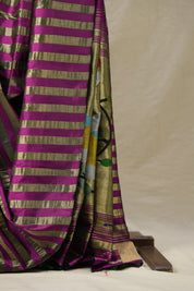 Pink Gold Silk Paithani Saree - Saavari - SSPGSPS23