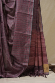 Pink Tussar Silk Saree - SRPTSS1824