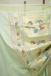 Mint Green Paithani Saree - SRMGCPS705