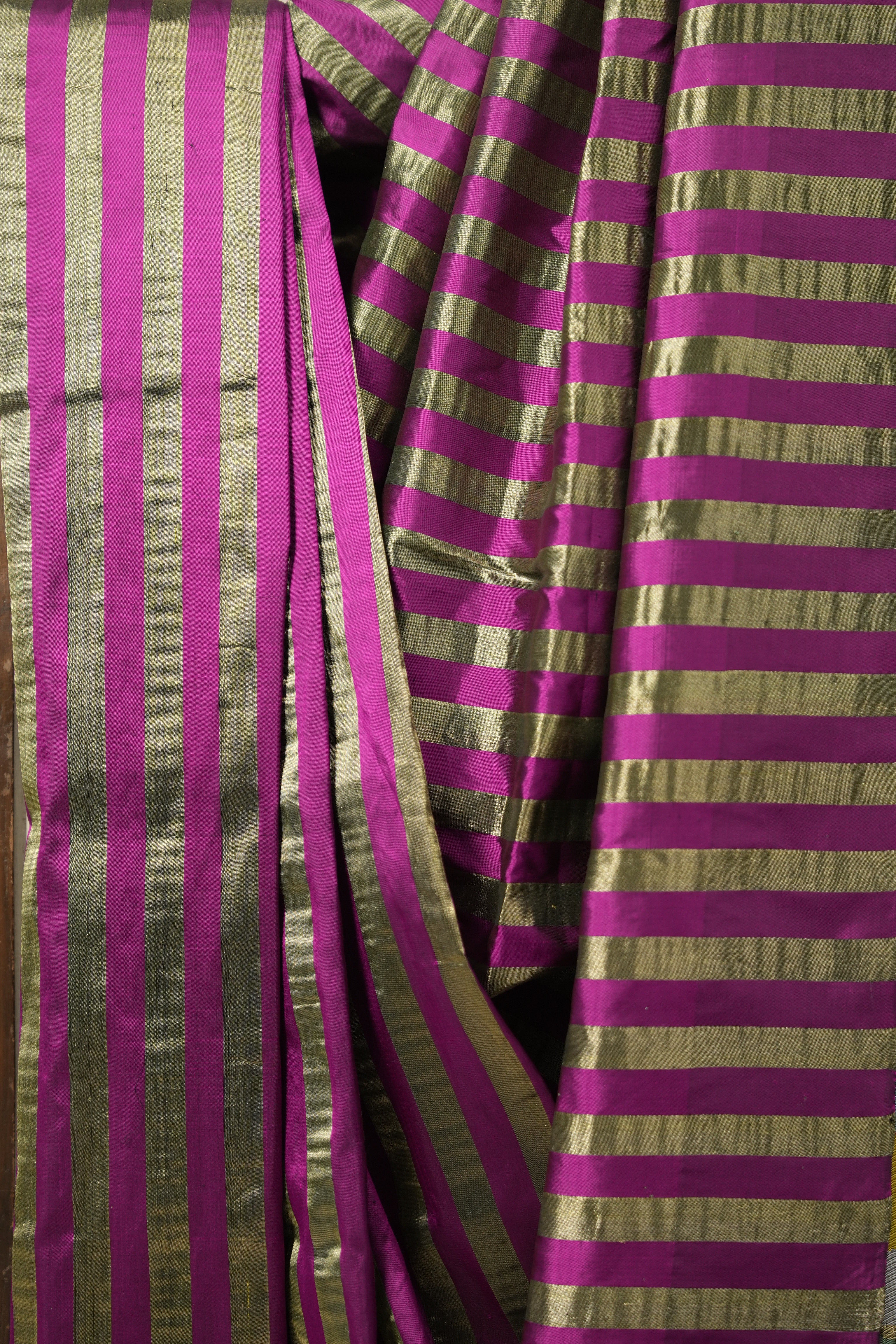 Pink Gold Silk Paithani Saree - Saavari - SSPGSPS23