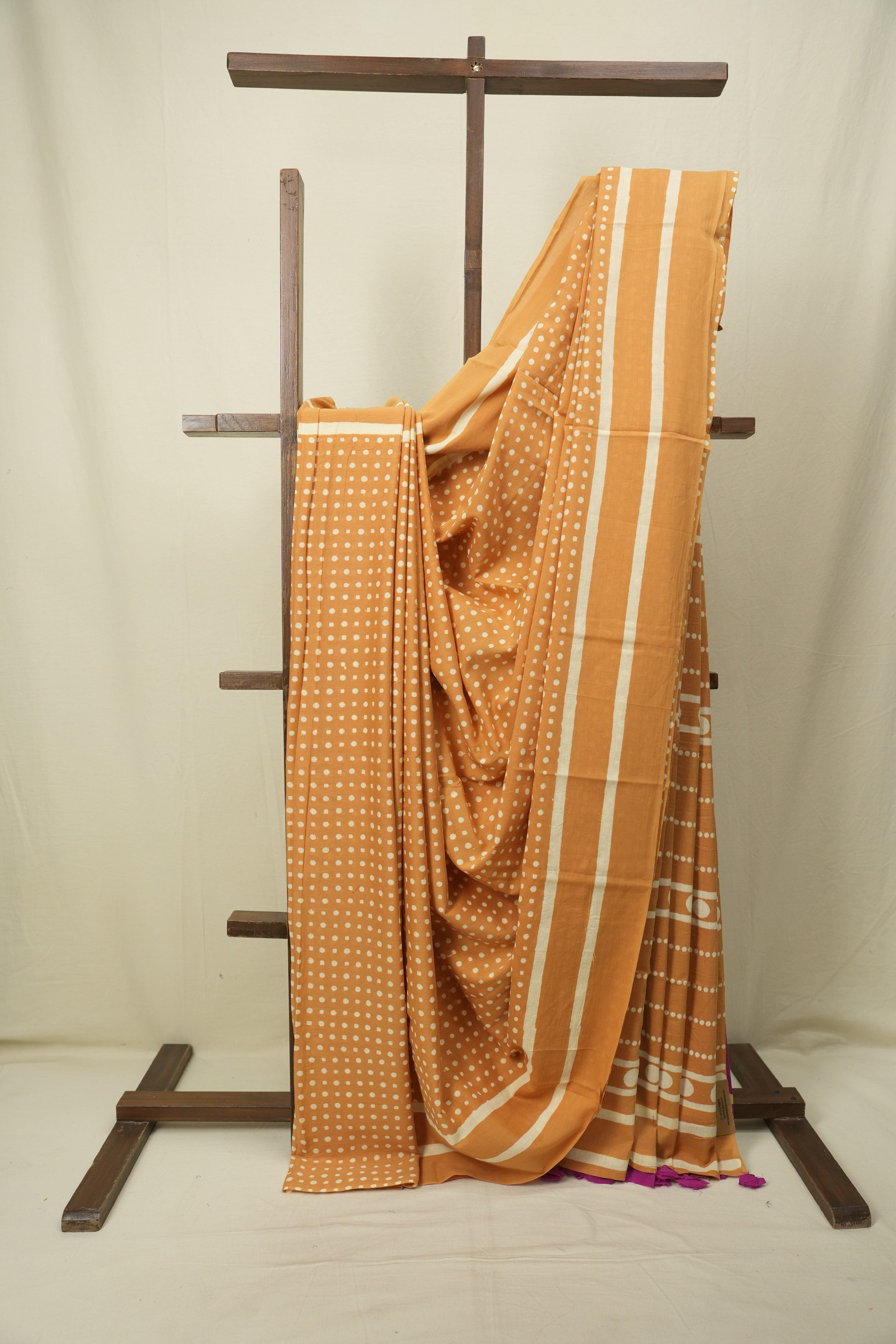 Orange HBP Cotton Saree - SROCS3563