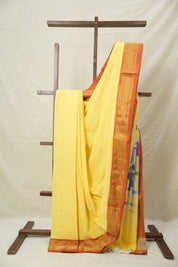 Yellow Paithani Saree - SRYCPS706
