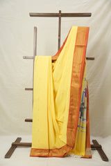 Yellow Paithani Saree - SRYCPS706