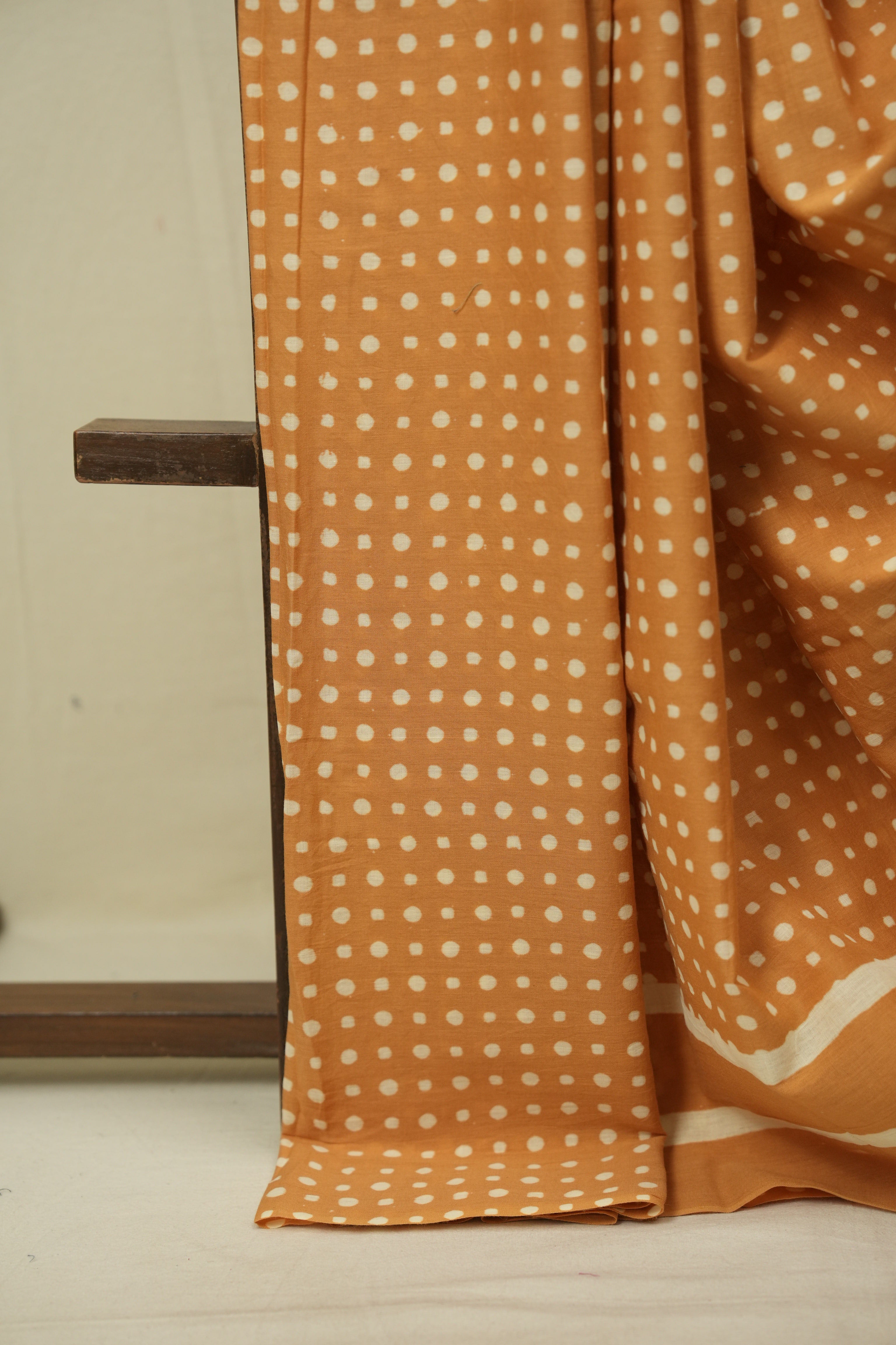 Orange HBP Cotton Saree - SROCS3563